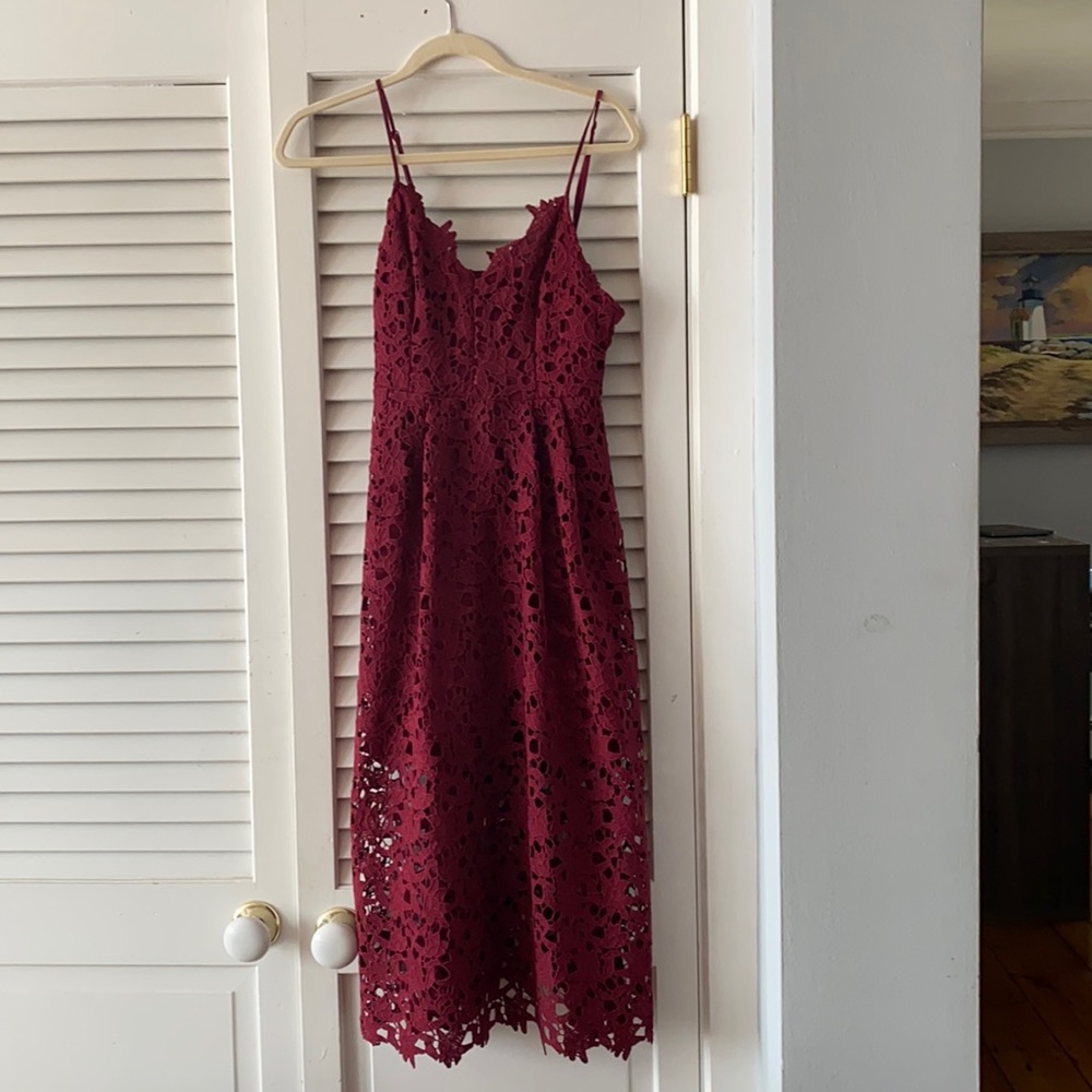 Lace A Line Midi